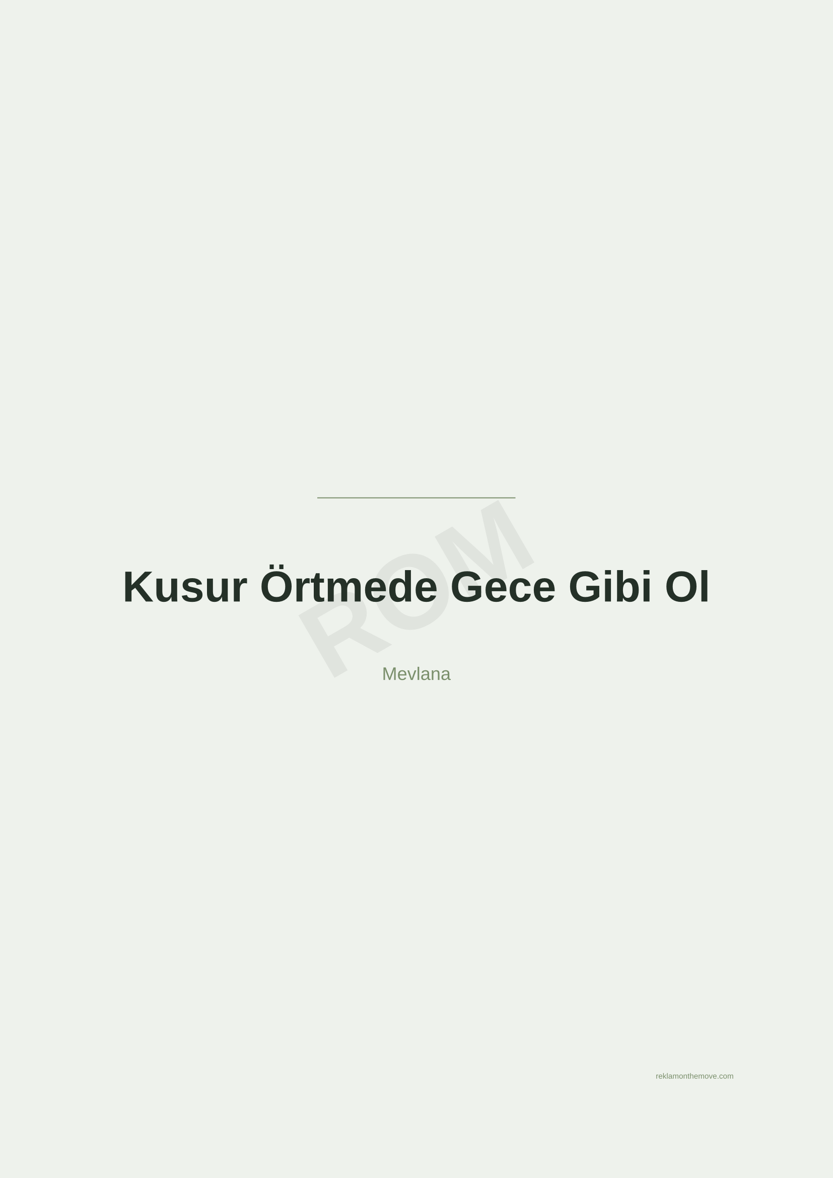 Kusur Örtmede Gece Gibi Ol · Adaçayı — ROM dijital ürün önizlemesi (filigranlı)