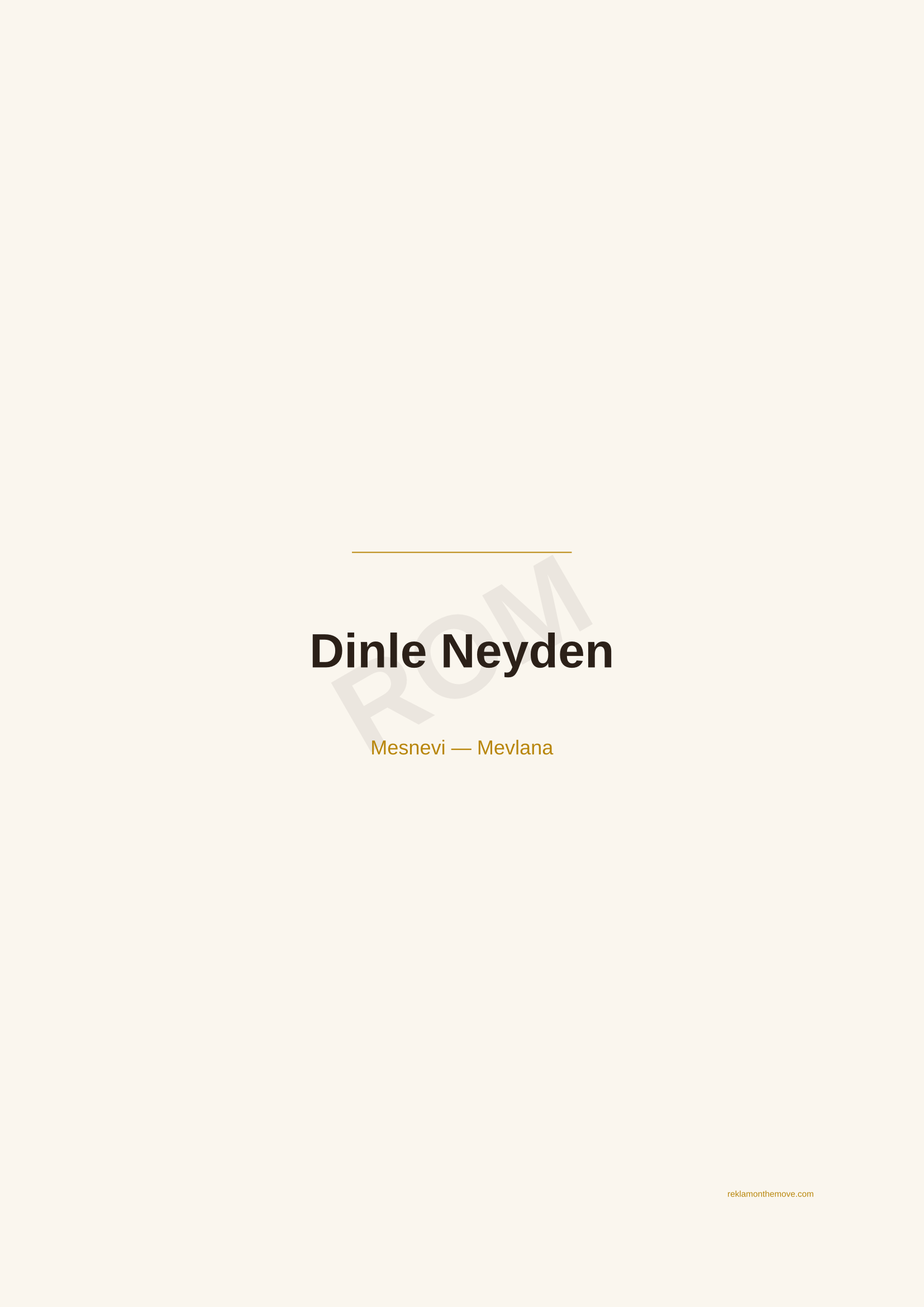 Dinle Neyden · Espresso — ROM dijital ürün önizlemesi (filigranlı)