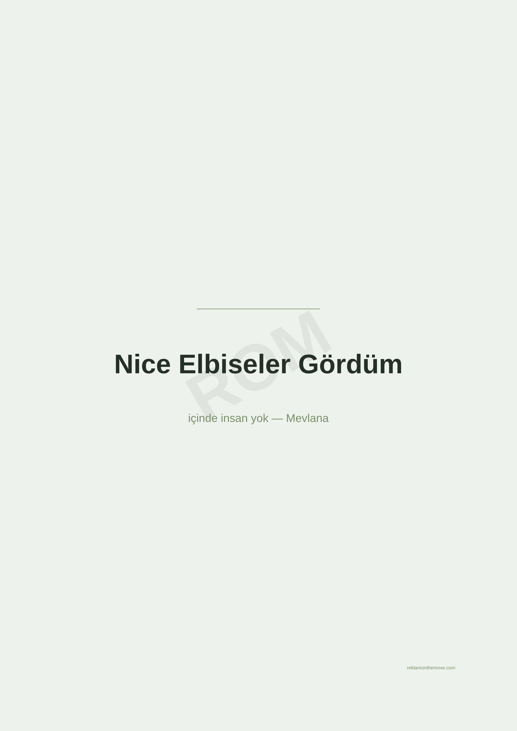 Nice Elbiseler Gördüm · Adaçayı — ROM dijital ürün önizlemesi (filigranlı)