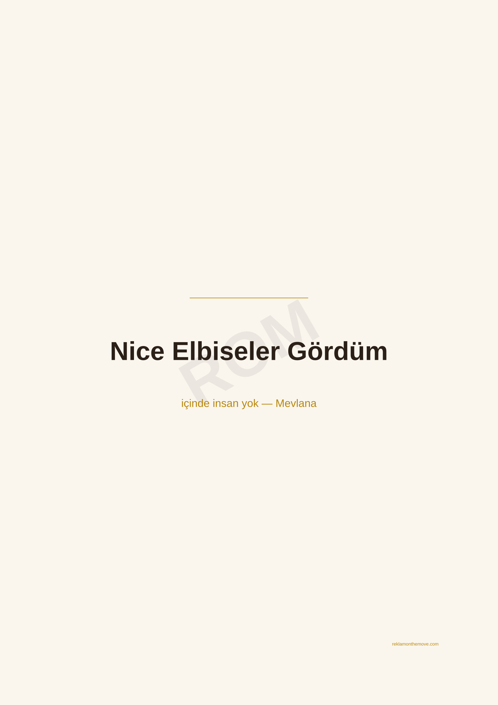 Nice Elbiseler Gördüm · Espresso — ROM dijital ürün önizlemesi (filigranlı)