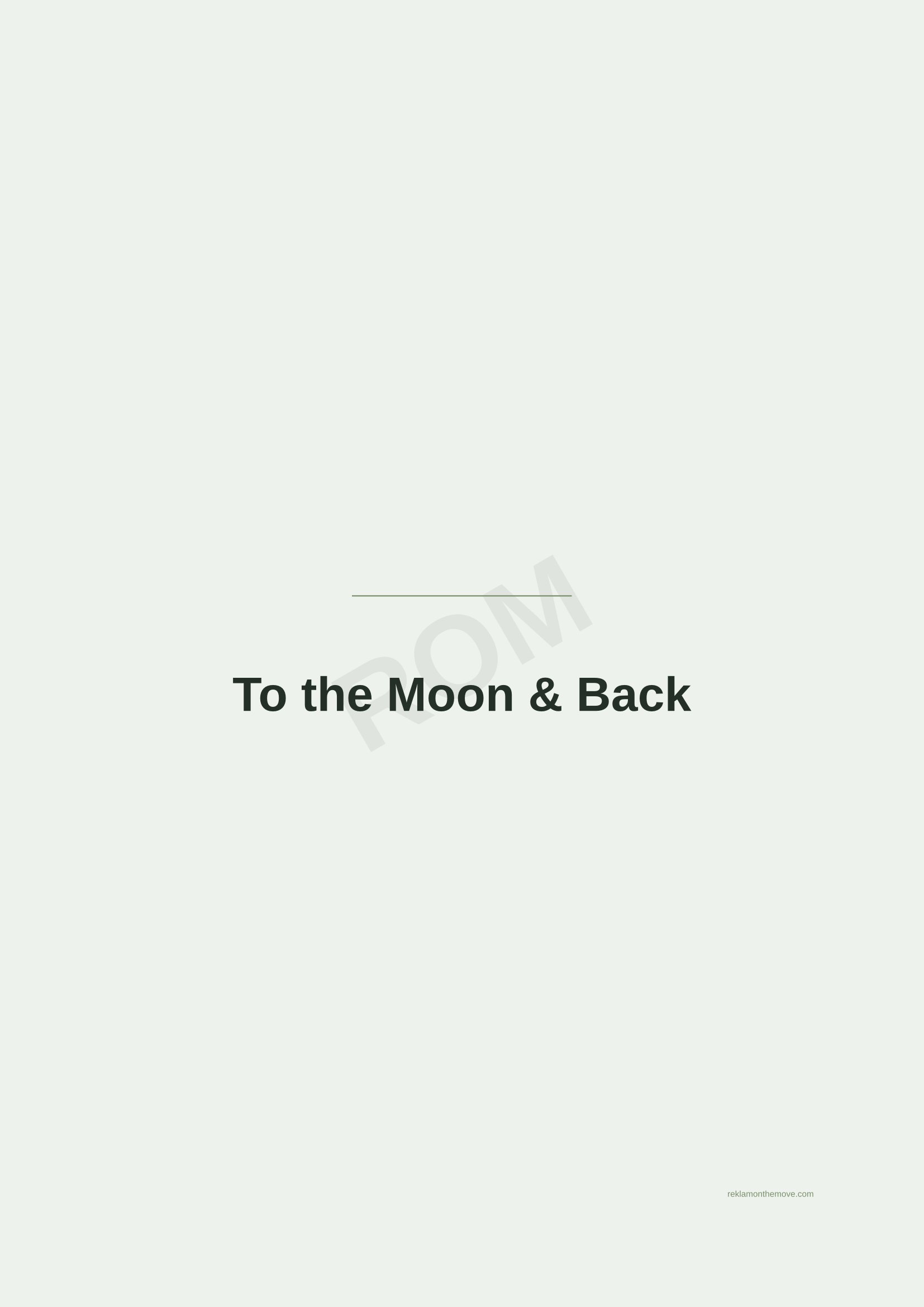 To the Moon & Back · Adaçayı — ROM dijital ürün önizlemesi (filigranlı)