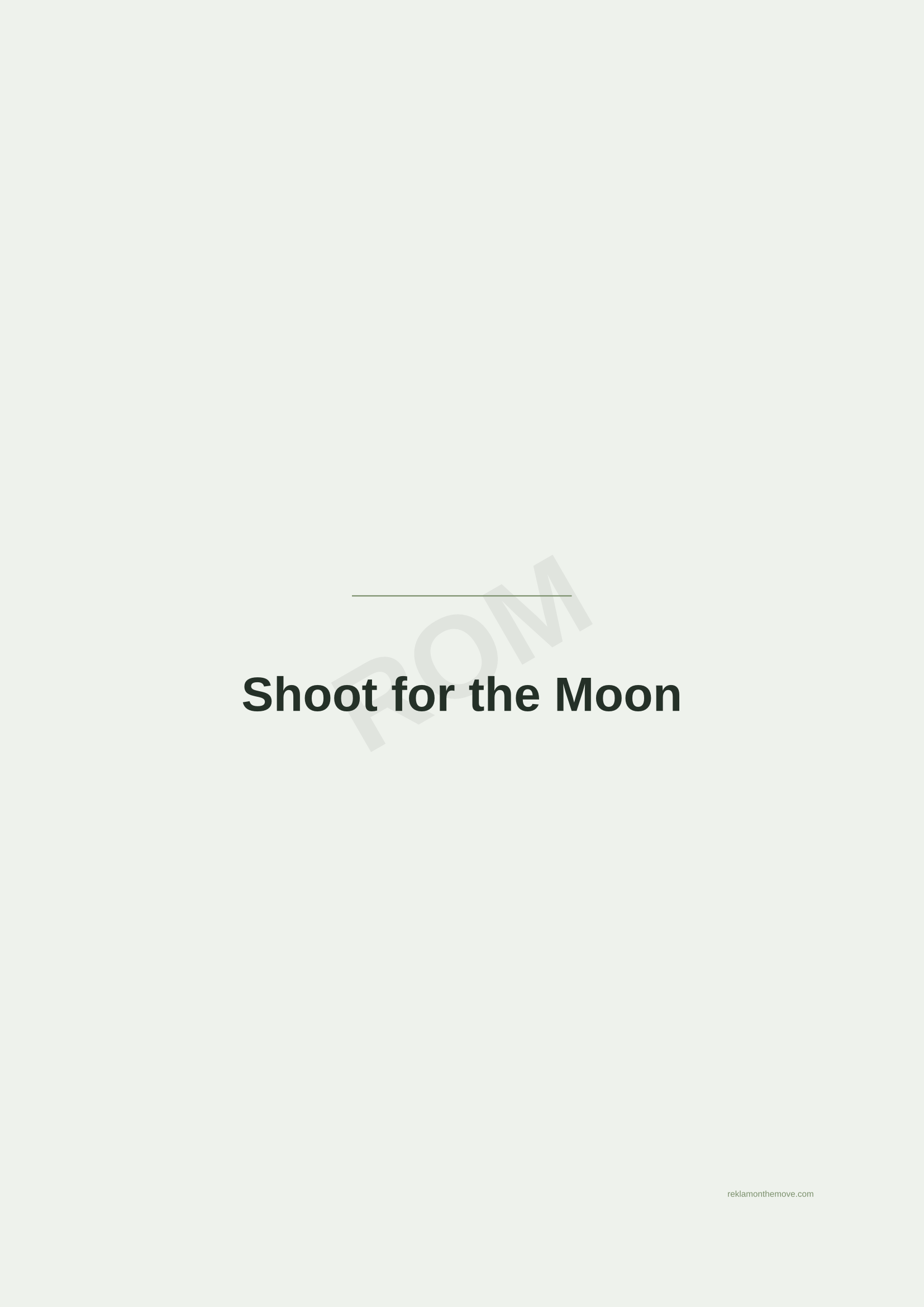 Shoot for the Moon · Adaçayı — ROM dijital ürün önizlemesi (filigranlı)