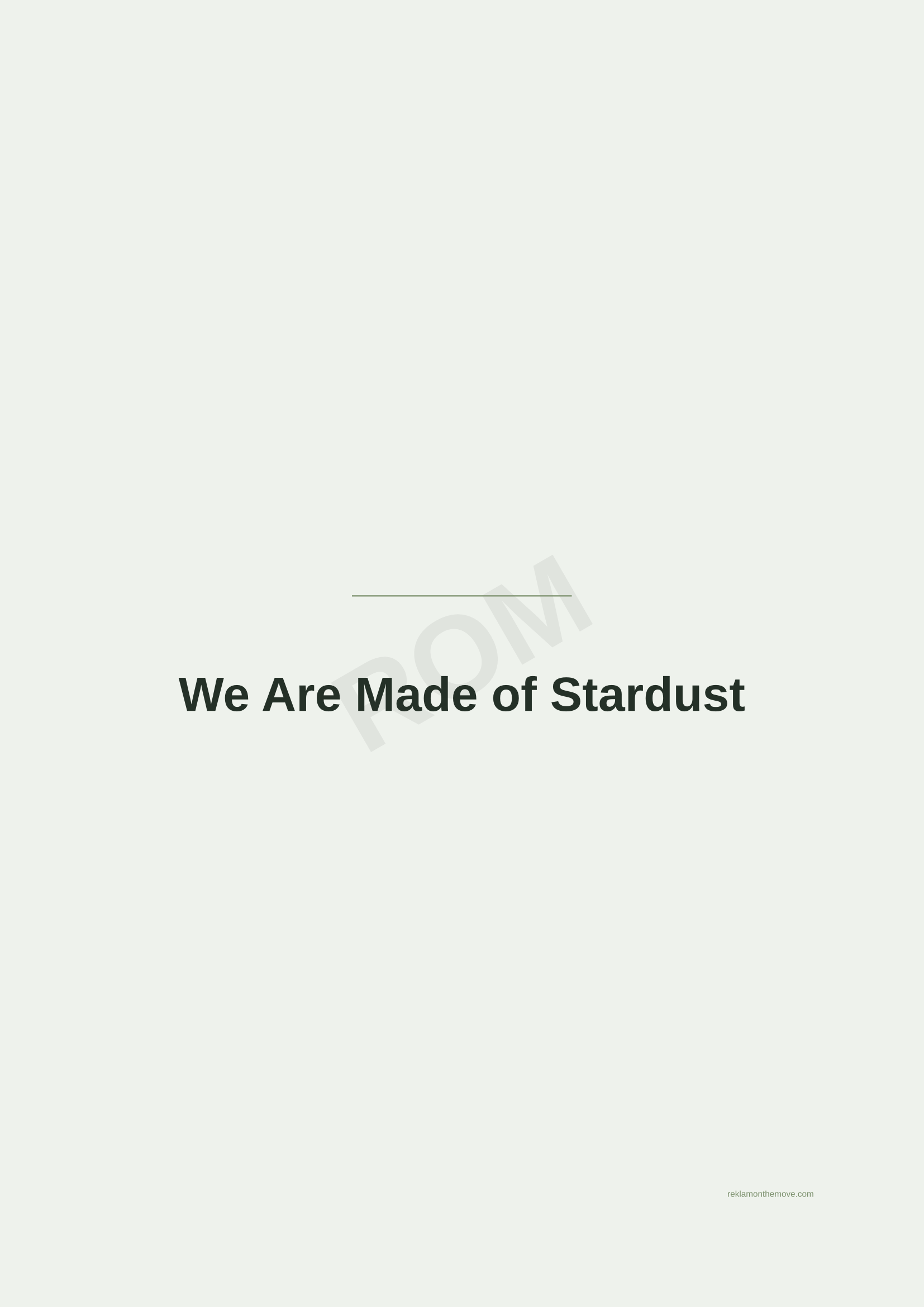 We Are Made of Stardust · Adaçayı — ROM dijital ürün önizlemesi (filigranlı)