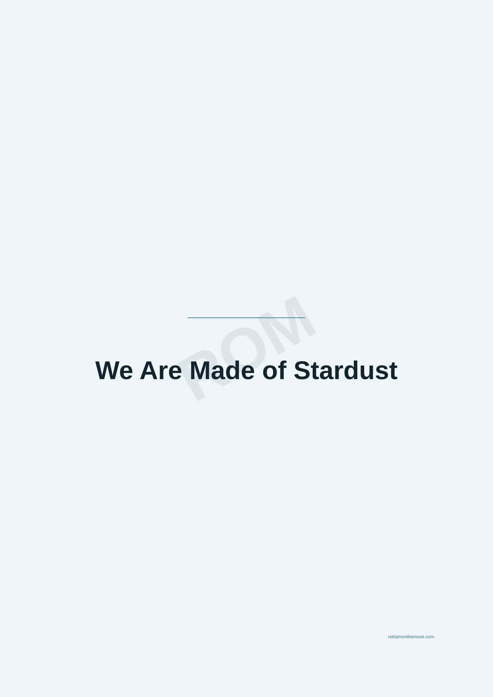 We Are Made of Stardust · Okyanus — ROM dijital ürün önizlemesi (filigranlı)