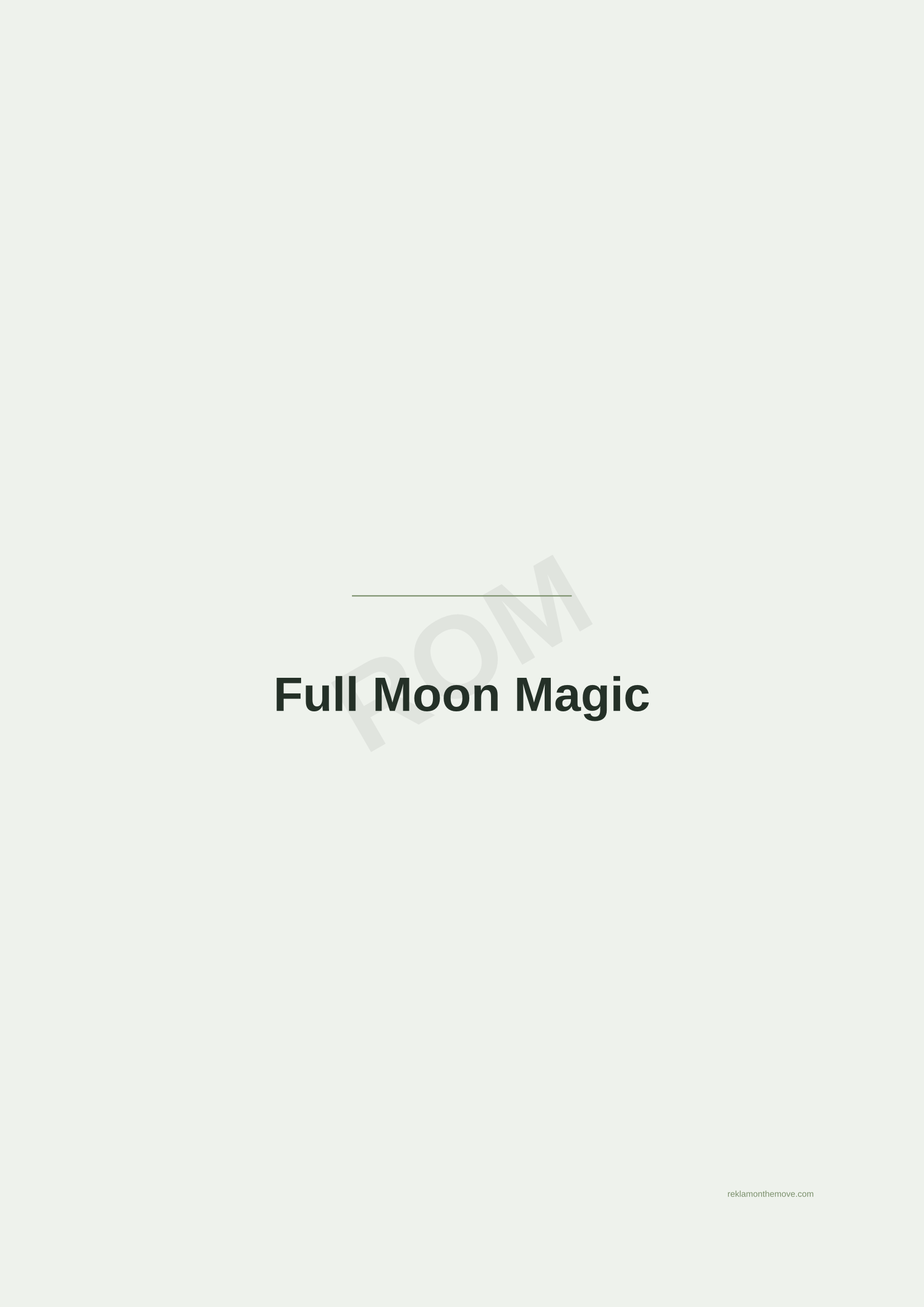 Full Moon Magic · Adaçayı — ROM dijital ürün önizlemesi (filigranlı)