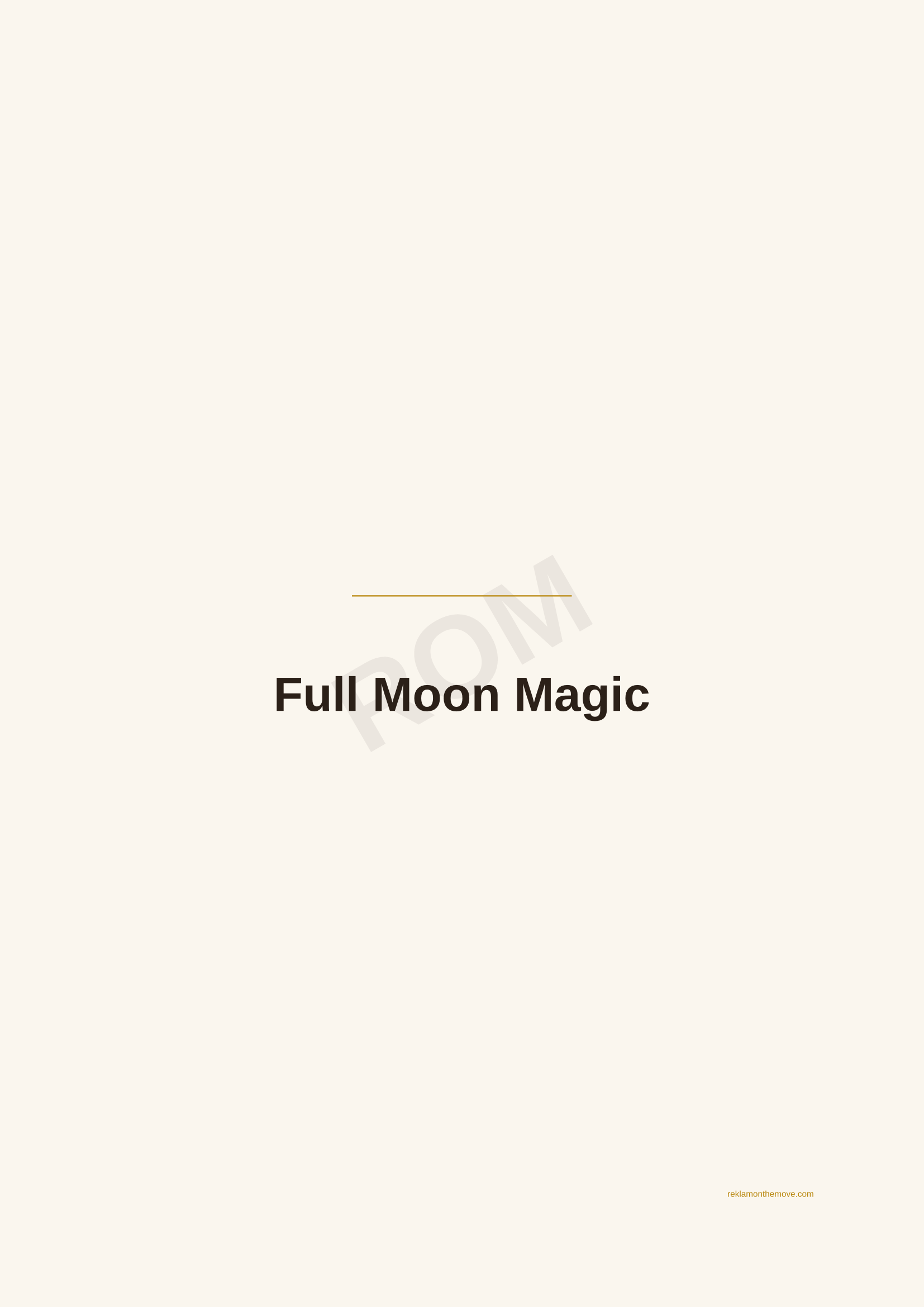 Full Moon Magic · Espresso — ROM dijital ürün önizlemesi (filigranlı)