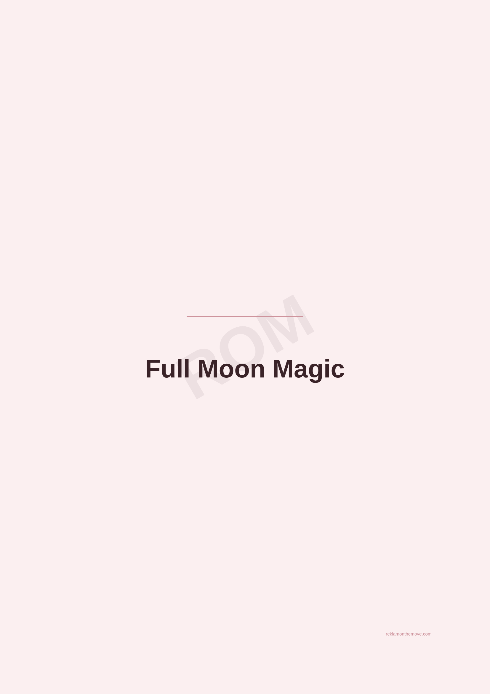 Full Moon Magic · Gül — ROM dijital ürün önizlemesi (filigranlı)