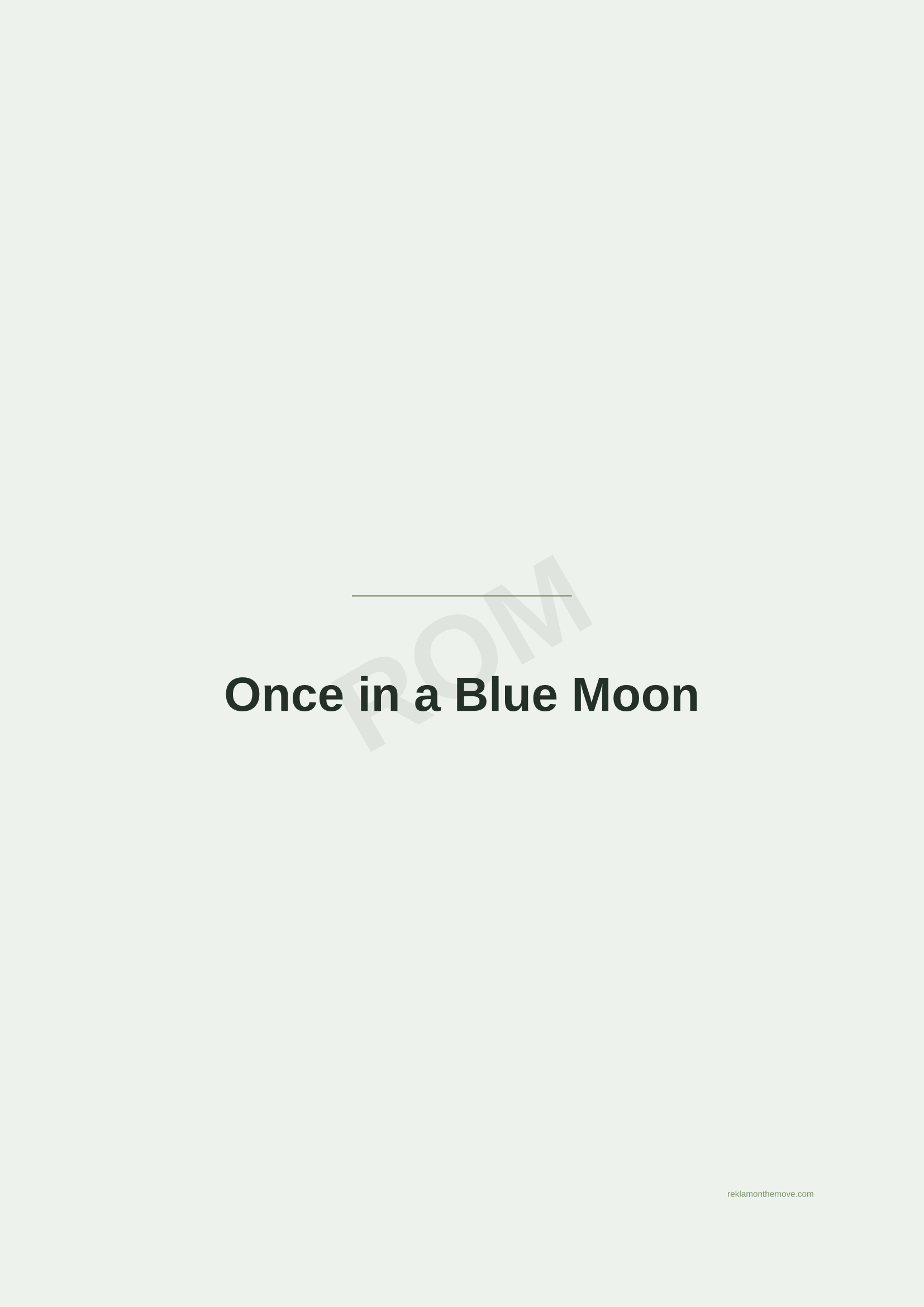 Once in a Blue Moon · Adaçayı — ROM dijital ürün önizlemesi (filigranlı)