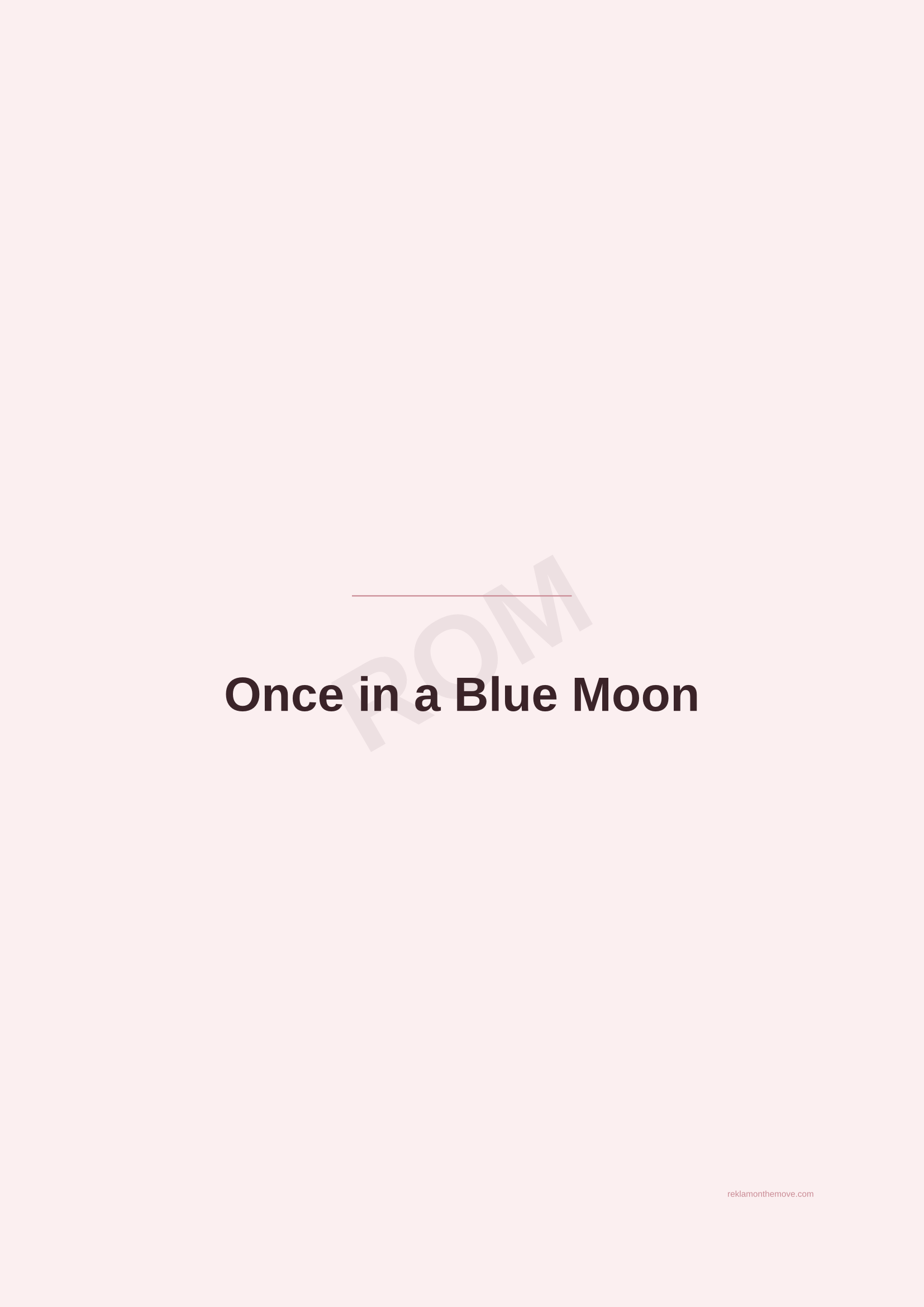 Once in a Blue Moon · Gül — ROM dijital ürün önizlemesi (filigranlı)