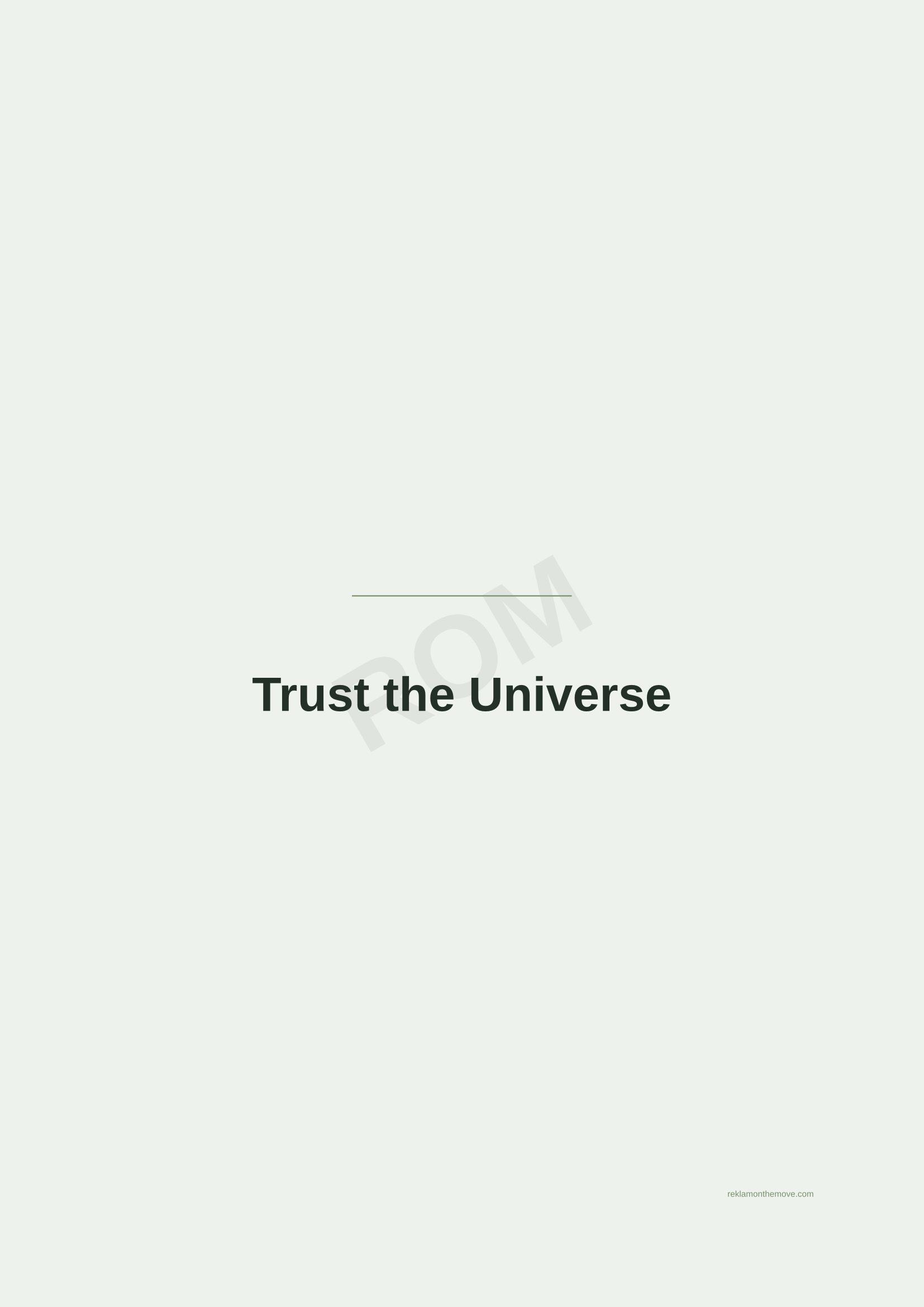 Trust the Universe · Adaçayı — ROM dijital ürün önizlemesi (filigranlı)