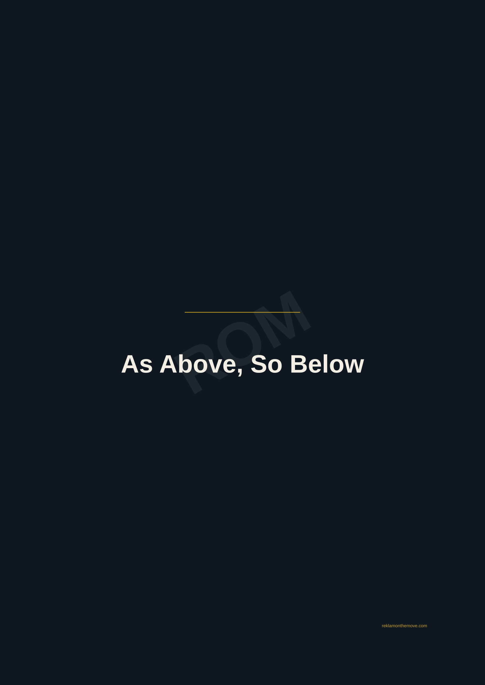 As Above, So Below · Gece — ROM dijital ürün önizlemesi (filigranlı)