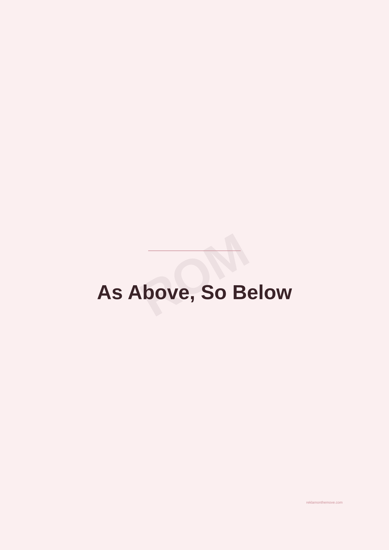 As Above, So Below · Gül — ROM dijital ürün önizlemesi (filigranlı)