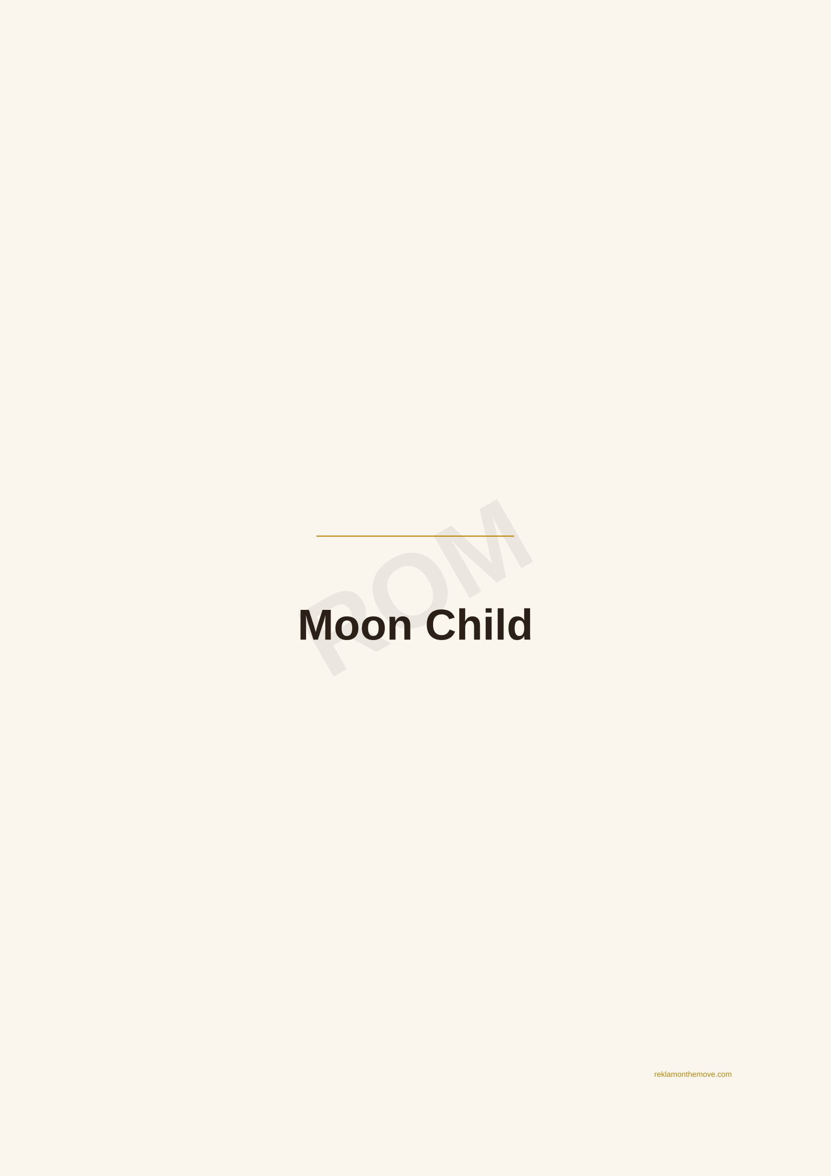 Moon Child · Espresso — ROM dijital ürün önizlemesi (filigranlı)