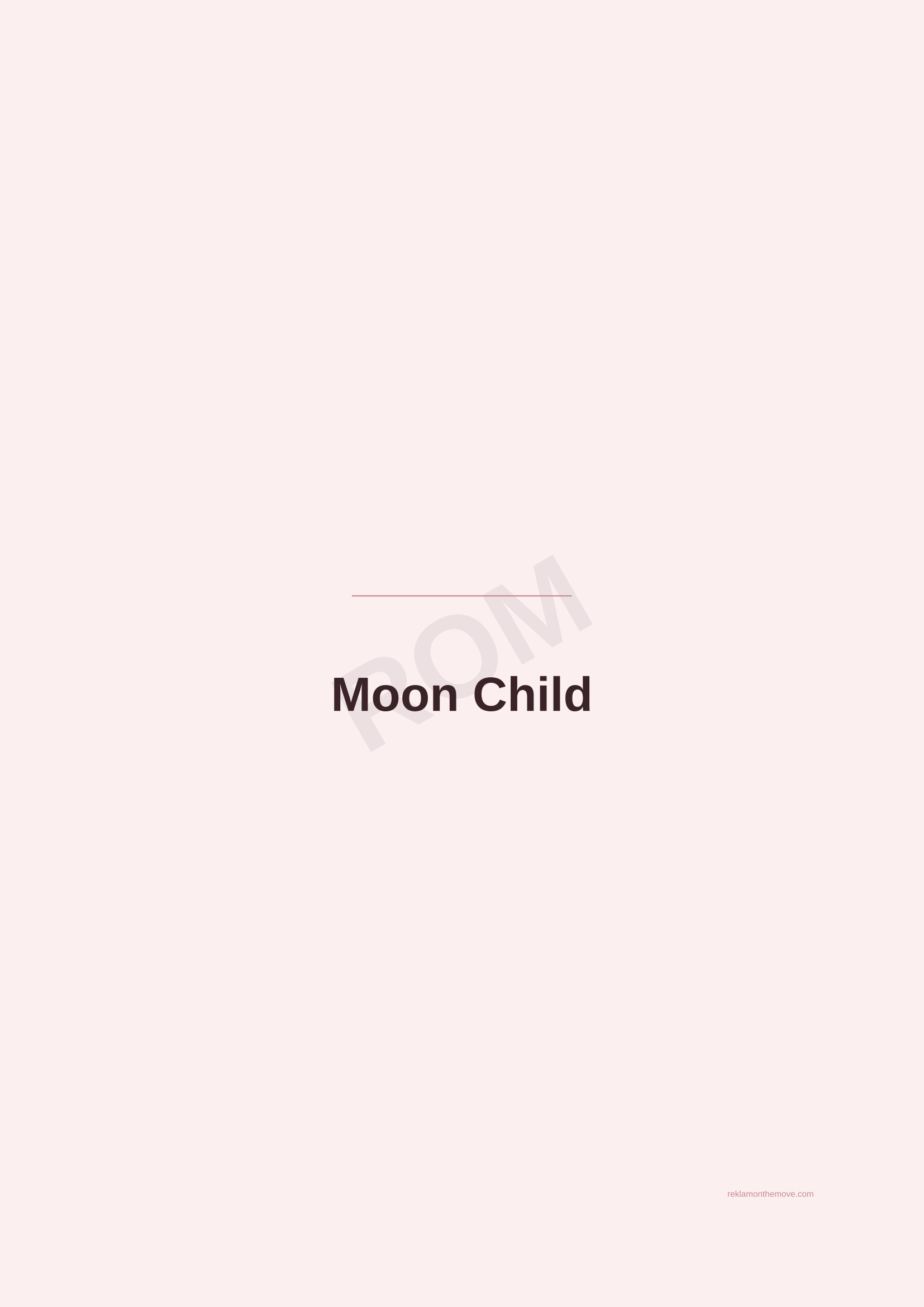 Moon Child · Gül — ROM dijital ürün önizlemesi (filigranlı)
