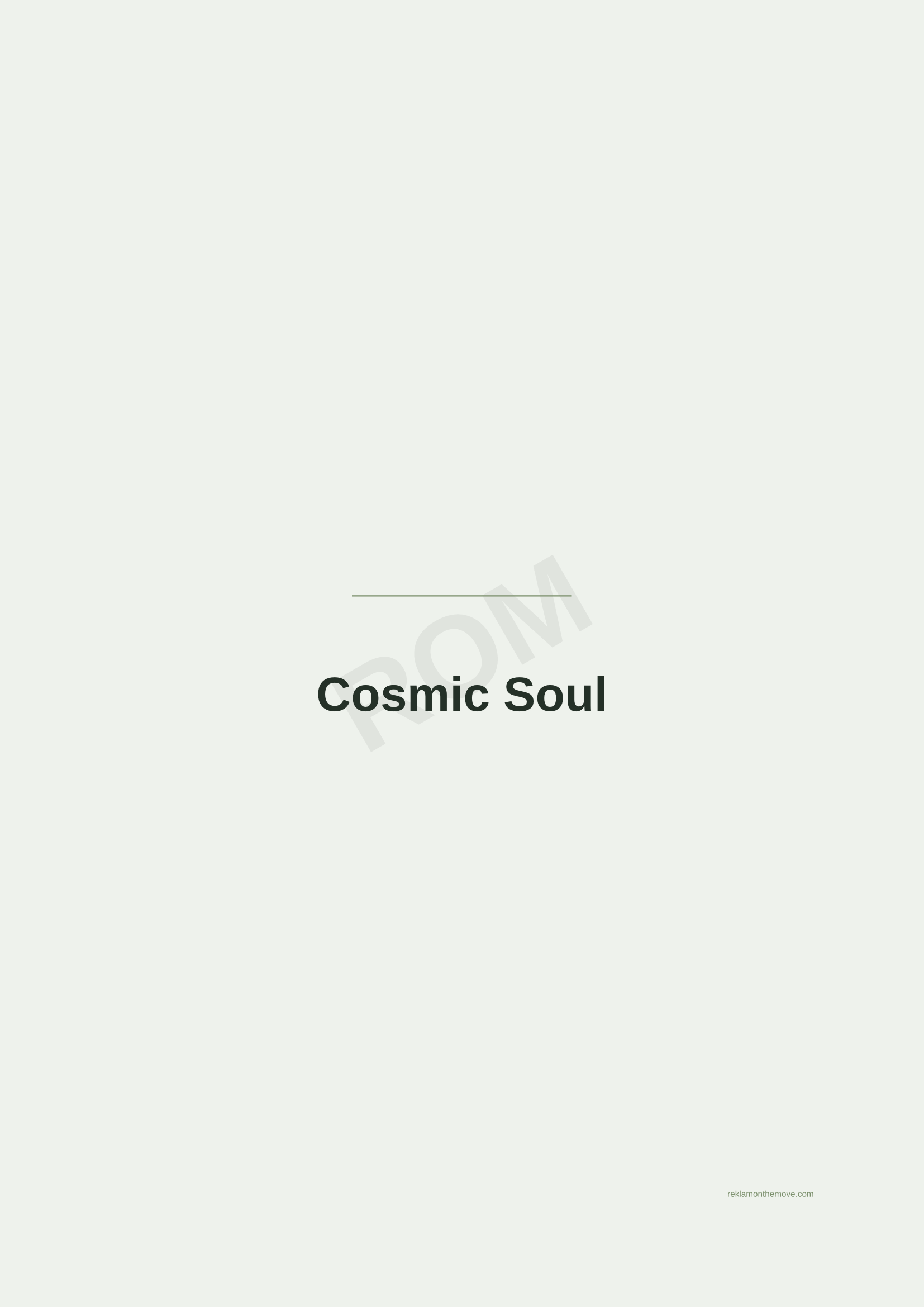 Cosmic Soul · Adaçayı — ROM dijital ürün önizlemesi (filigranlı)