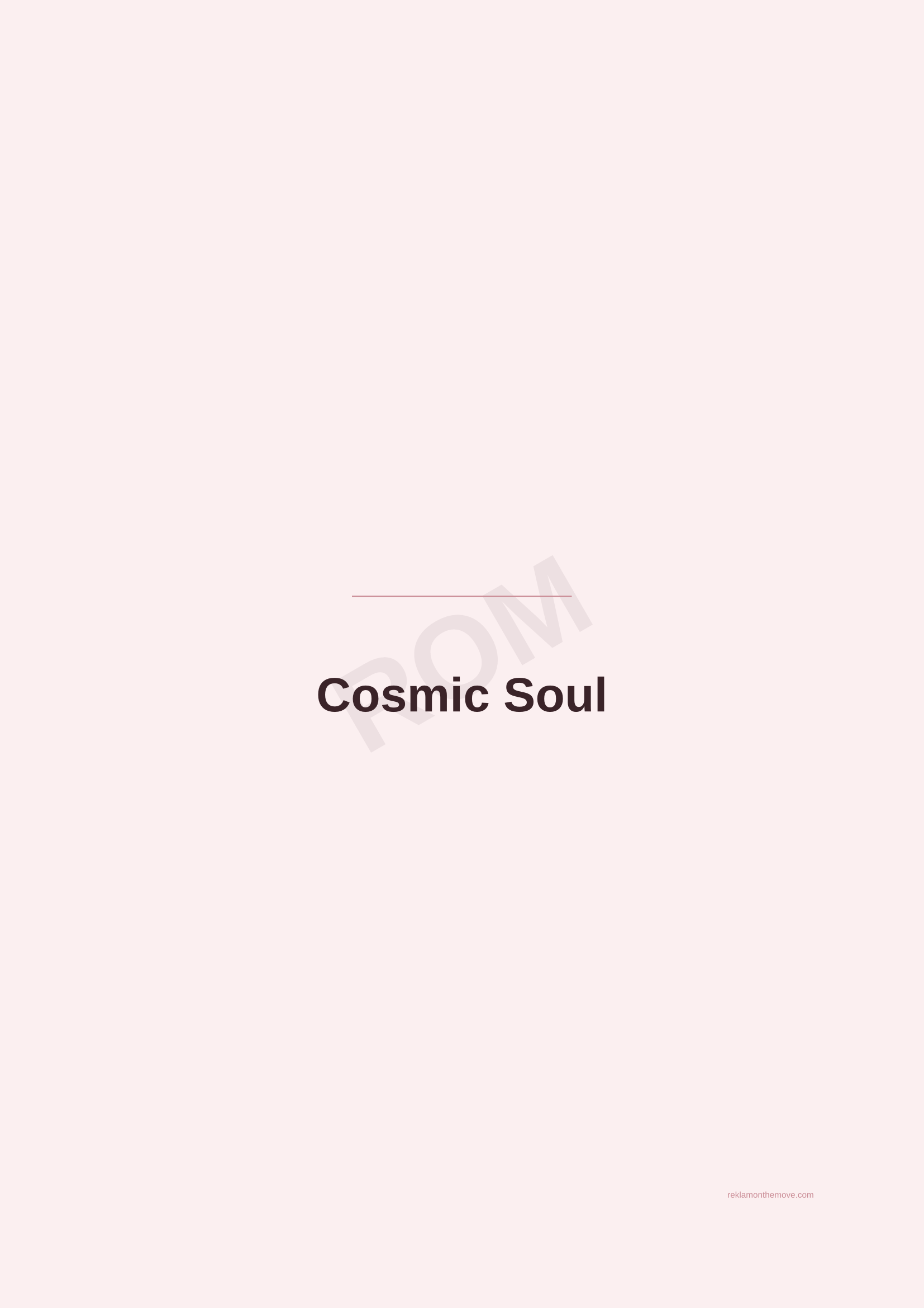 Cosmic Soul · Gül — ROM dijital ürün önizlemesi (filigranlı)