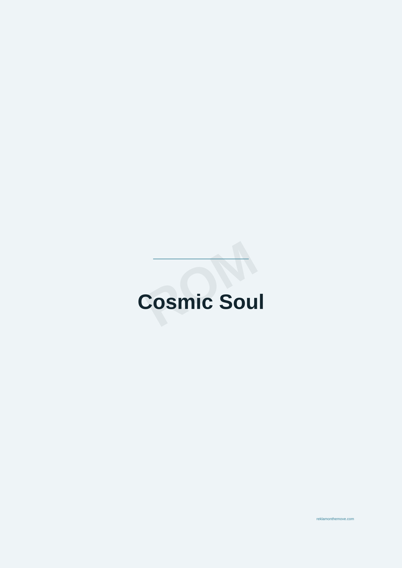 Cosmic Soul · Okyanus — ROM dijital ürün önizlemesi (filigranlı)