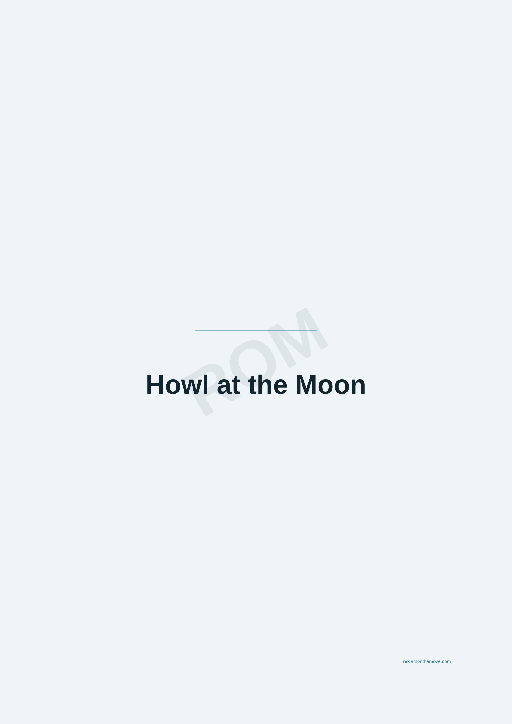 Howl at the Moon · Okyanus — ROM dijital ürün önizlemesi (filigranlı)