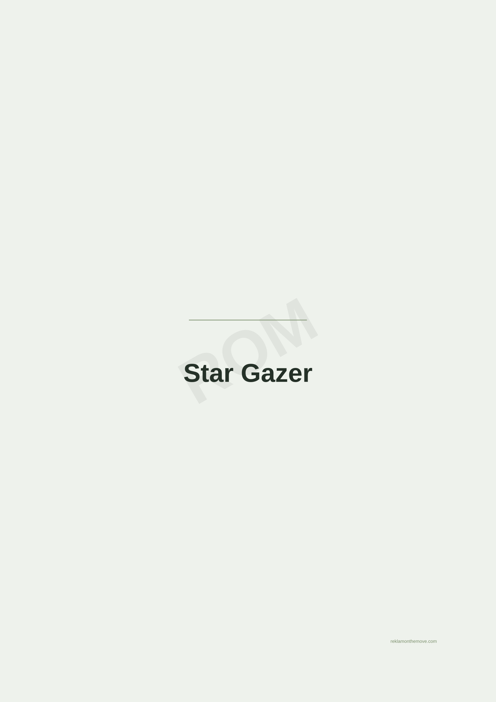 Star Gazer · Adaçayı — ROM dijital ürün önizlemesi (filigranlı)