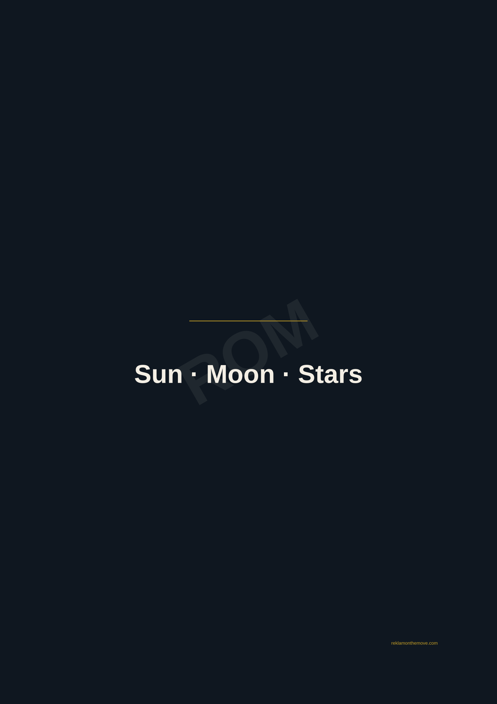 Sun · Moon · Stars · Gece — ROM dijital ürün önizlemesi (filigranlı)