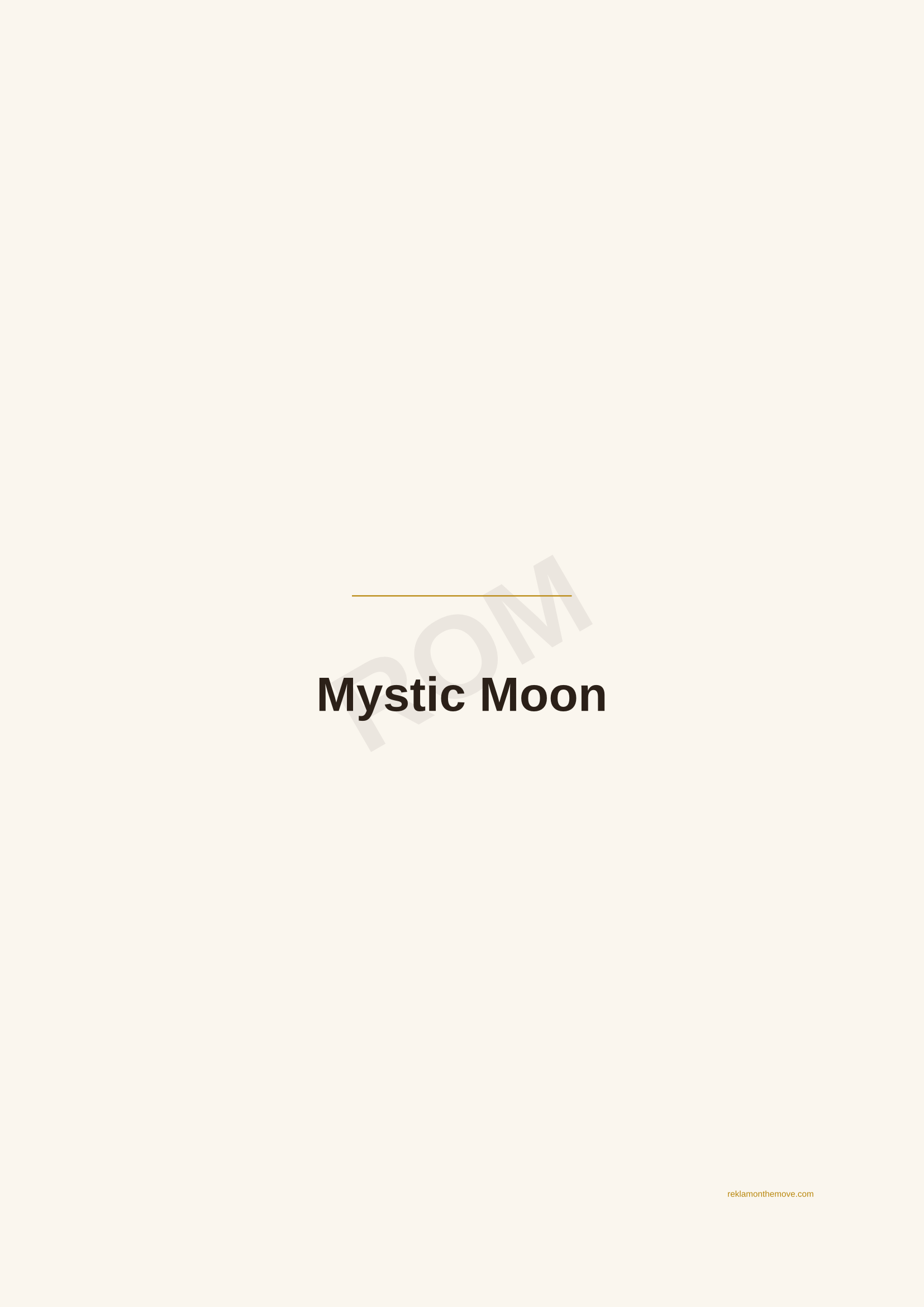 Mystic Moon · Espresso — ROM dijital ürün önizlemesi (filigranlı)