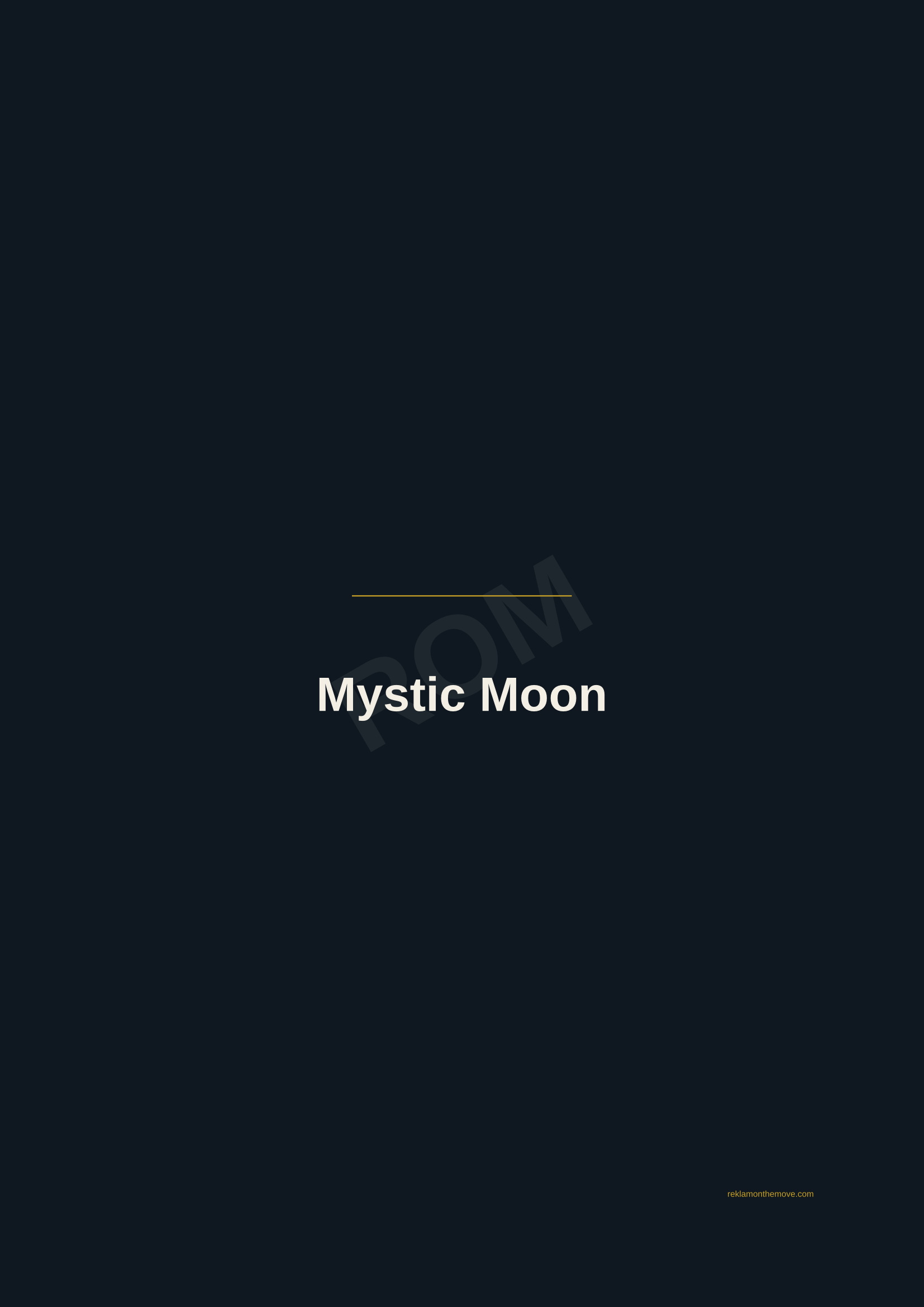 Mystic Moon · Gece — ROM dijital ürün önizlemesi (filigranlı)