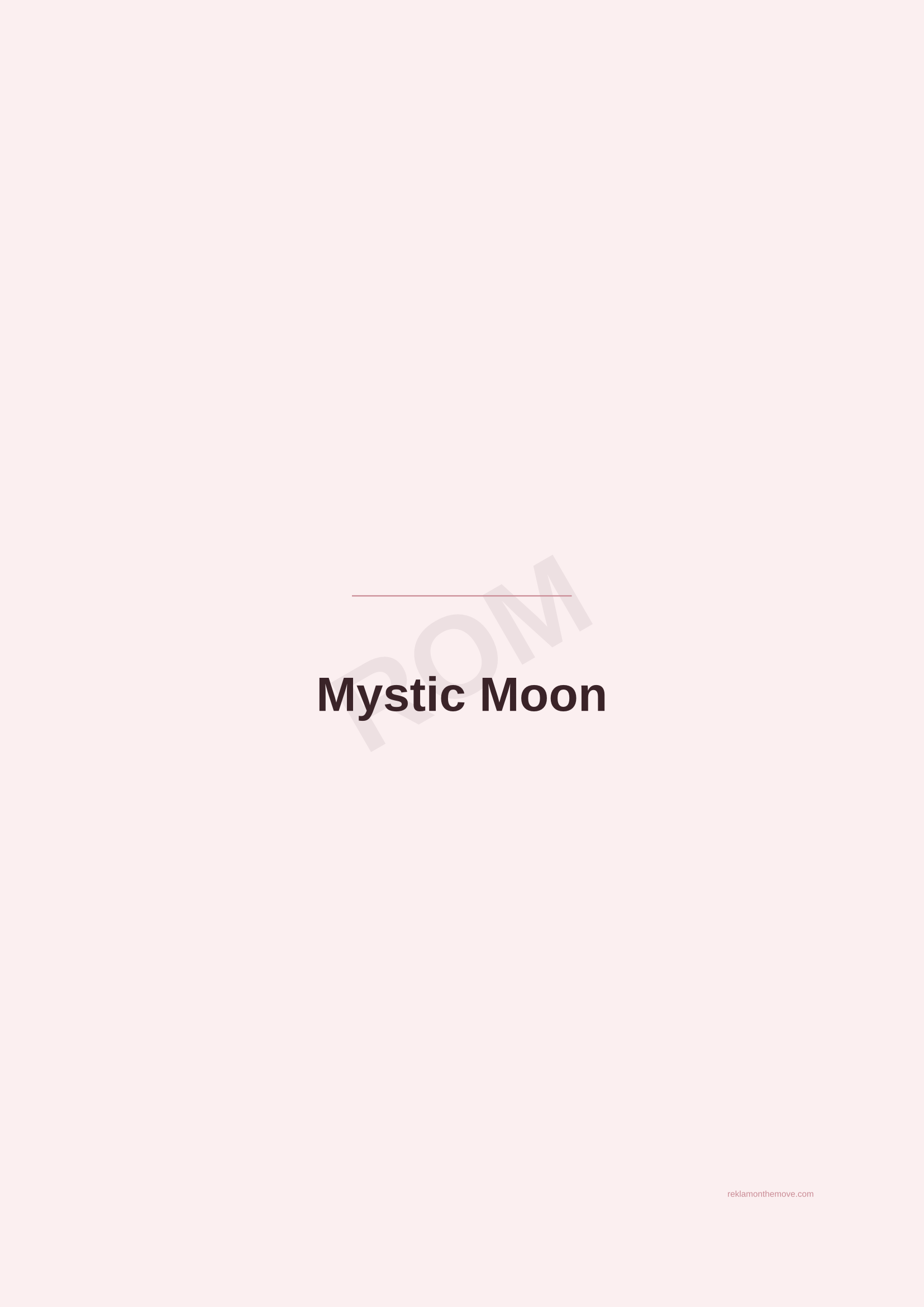 Mystic Moon · Gül — ROM dijital ürün önizlemesi (filigranlı)