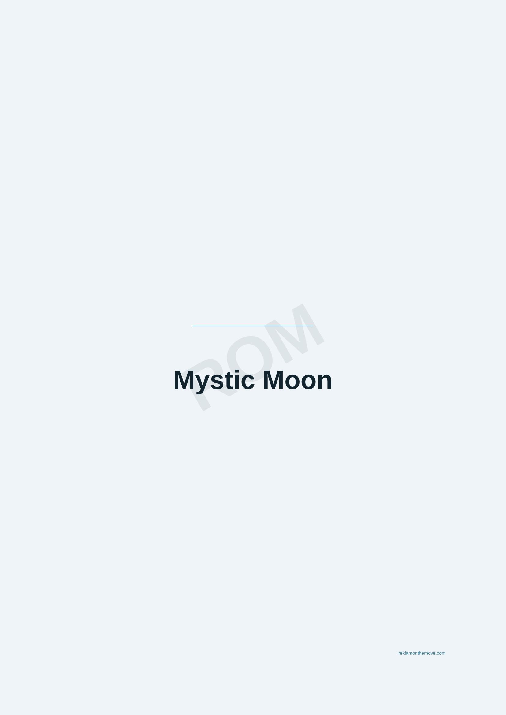 Mystic Moon · Okyanus — ROM dijital ürün önizlemesi (filigranlı)