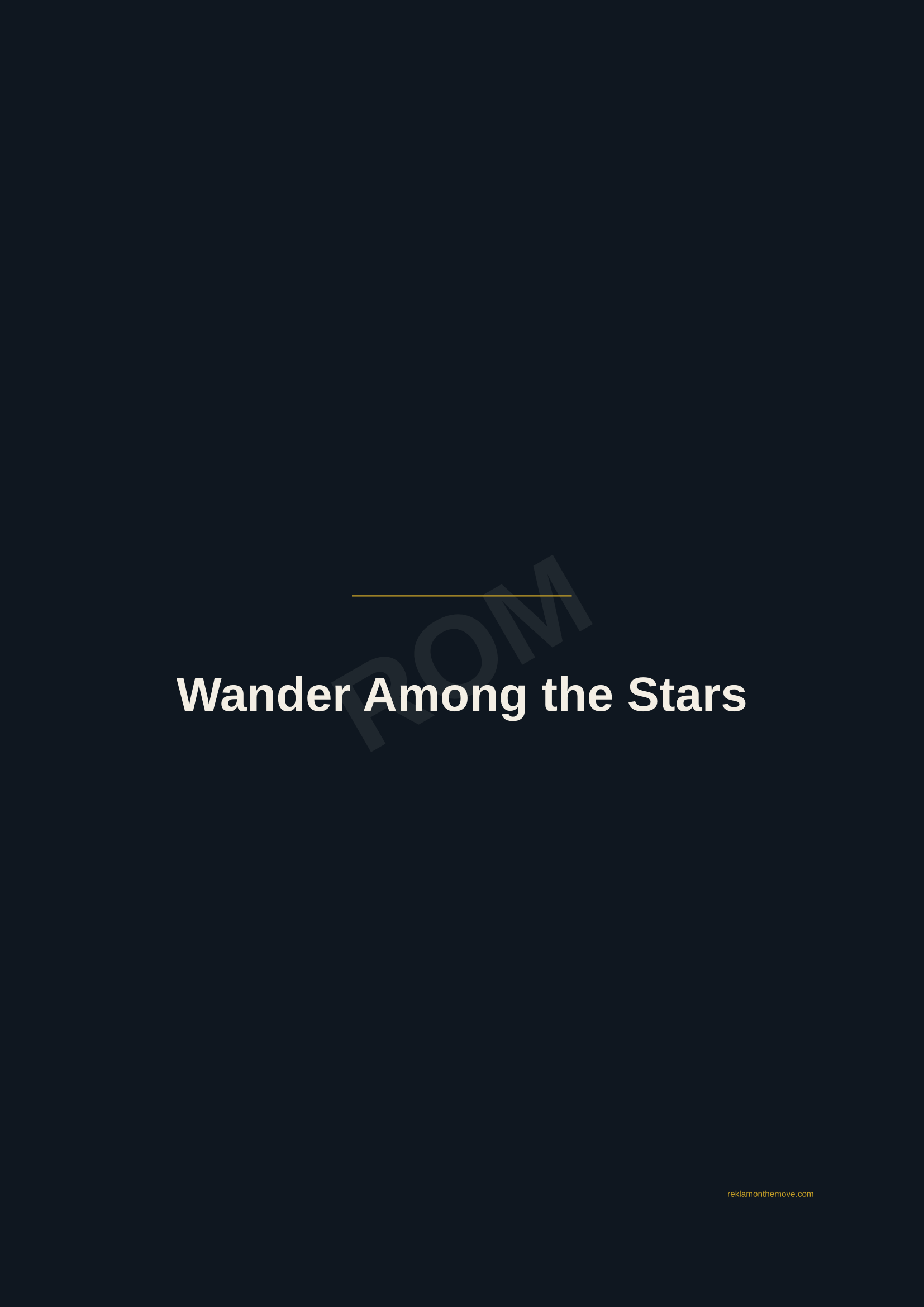 Wander Among the Stars · Gece — ROM dijital ürün önizlemesi (filigranlı)
