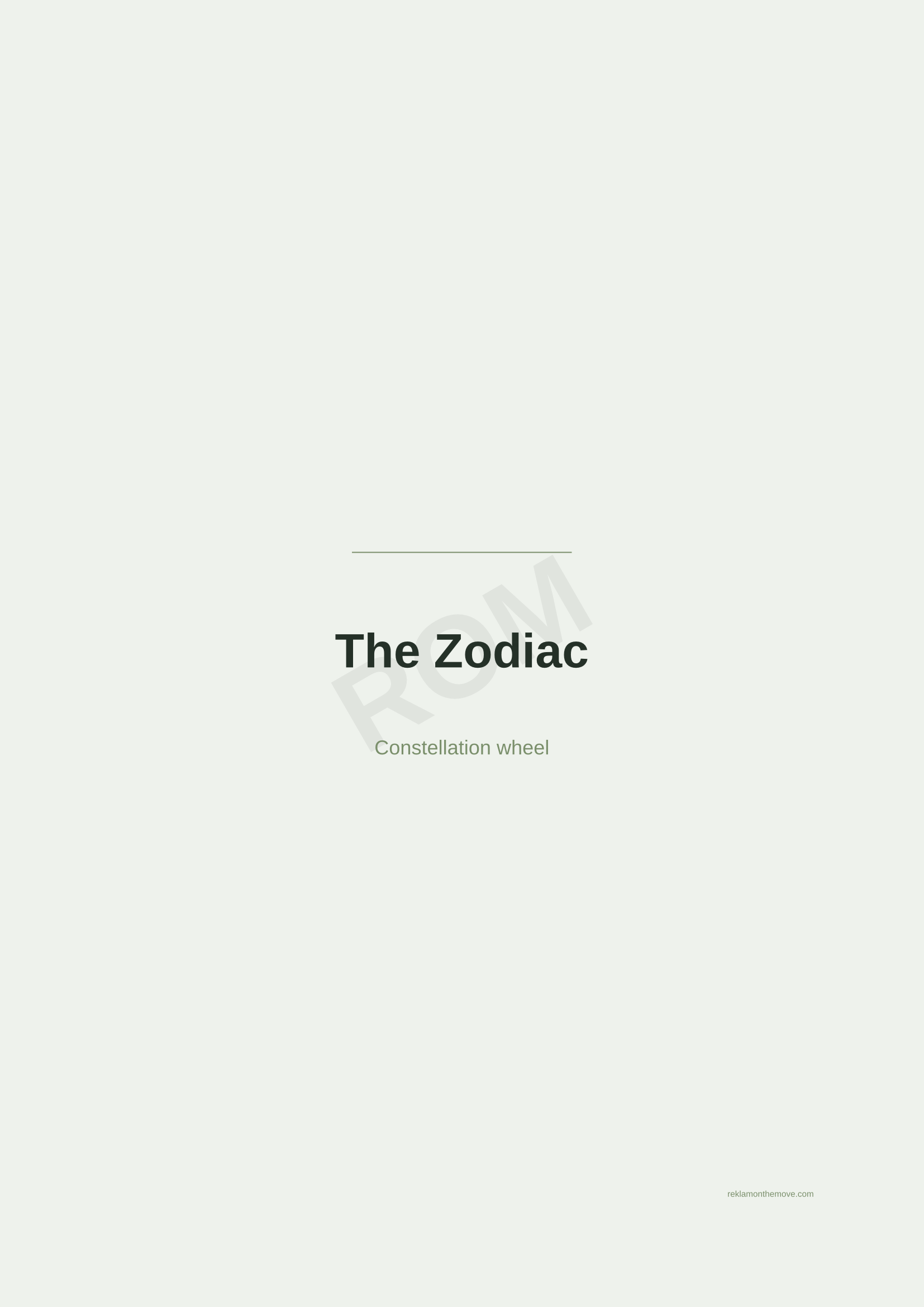 The Zodiac · Adaçayı — ROM dijital ürün önizlemesi (filigranlı)