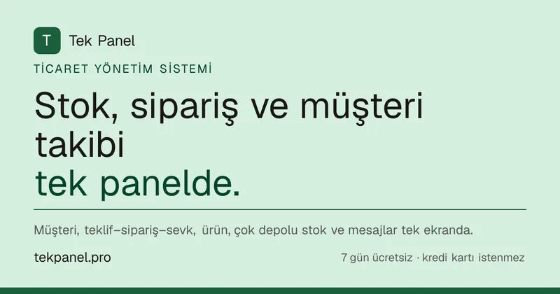 Tek Panel — site önizlemesi