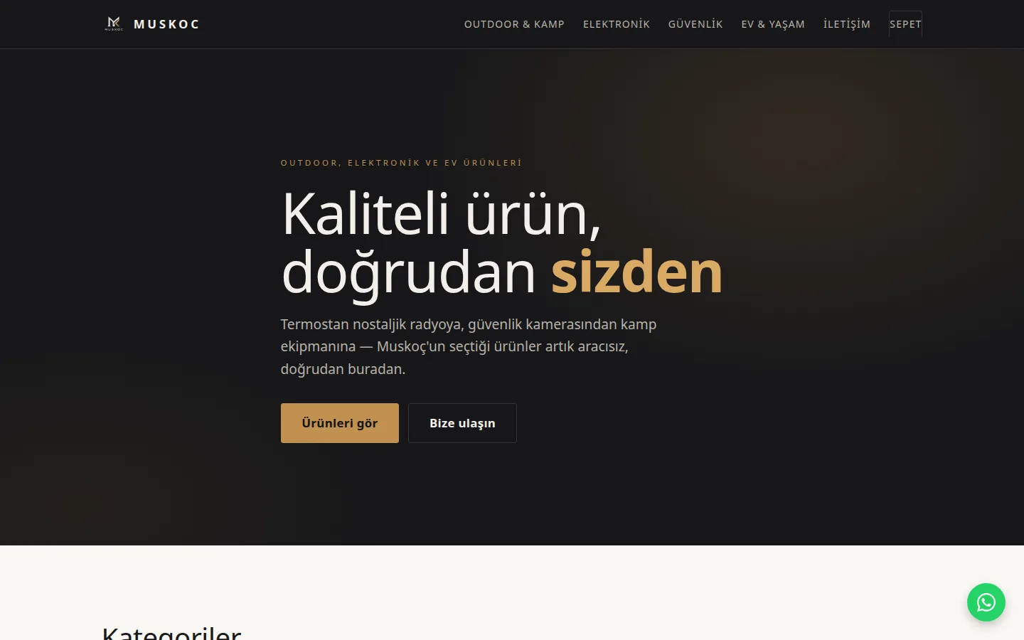 Muskoç web sitesi ekran görüntüsü